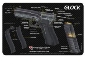 TekMat TEKR17CA Original Cleaning Mat For Glock 3D Cutaway 11" x 17" - TEKR17GLOCKCA