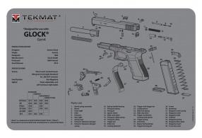 TekMat TEKR17G4GY Original Cleaning Mat For Glock Gen4 Parts Diagram 11" x 17" Gray - TEKR17GLOCKG4GY TekMat TEKR17G4GY Original Cleaning Mat For Glock Gen4 Parts Diagram 11" x 17" Gray - TEKR17GLOCKG4GY