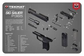TekMat Original Cleaning Mat Sig P365 Parts Diagram 11" x 17" - TEKR17SIG9365 TekMat Original Cleaning Mat Sig P365 Parts Diagram 11" x 17" - TEKR17SIG9365