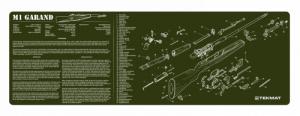 TekMat TEKR36M1GARAND M1 Garand Cleaning Mat OD Green Rubber 36" Long M1 Garand Parts Diagram - 1028 TekMat TEKR36M1GARAND M1 Garand Cleaning Mat OD Green Rubber 36" Long M1 Garand Parts Diagram - 1028