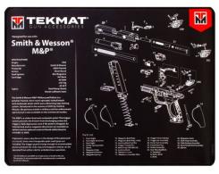 TekMat Ultra Premium Cleaning Mat S&W M&P Parts Diagram 15" x 20" - TEKR20SWNP