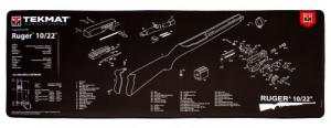 TekMat Ultra Premium Cleaning Mat Ruger 10-22 Parts Diagram 15" x 44" - TEKR441022