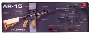 TekMat Ultra Premium Cleaning Mat AR-15 Weapons Platform Design 15" x 44" - TEKR44AR15WPD