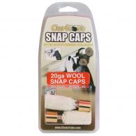 Carlsons Snap Cap 20 Gauge Wool w/Brass Base 2 Per Box - 00109 Carlsons Snap Cap 20 Gauge Wool w/Brass Base 2 Per Box - 00109