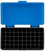 Berrys 401 Ammo Box 9mm Luger,380 ACP 50rd Blue Lid w/Black Bottom - 53852