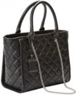 Bulldog BDP058 Tote Style Purse Quilted Black Nylon Shoulder Most Small Pistols & Revolvers Ambidextrous Hand - 545