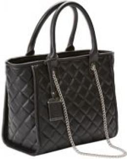Bulldog BDP058 Tote Style Purse Quilted Black Nylon Shoulder Most Small Pistols & Revolvers Ambidextrous Hand