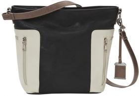 Bulldog BDP070 Hobo Purse w/Holster Black w/Tan Trim PU Leather Most Sm Pistols & Revolvers Ambidextrous Hand - 545