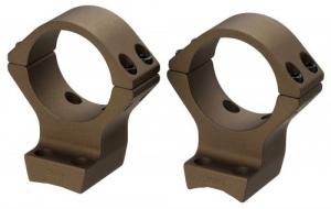 Browning Integrated Scope Mount System Burnt Bronze Cerakote 2-Piece Base w/34mm Tube Diameter & High Mount Height for Bro