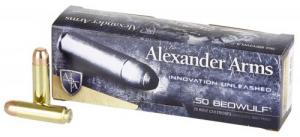 Alexander Arms Rifle Ammo 50 Beowulf 350 gr Round Shoulder 20 Bx/ 10 Cs - AB350RSBOX