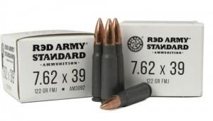 Red Army Standard Red Army Standard 7.62x39mm 122 gr Full Metal Jacket 20rd box - AM3092 Red Army Standard Red Army Standard 7.62x39mm 122 gr Full Metal Jacket 20rd box - AM3092
