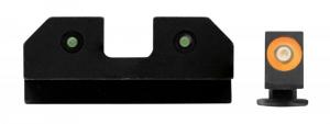 XS Sights RAM Night Sights fits For Glock 42/43/43X/48 Gen1-5 Green Tritium w/Orange Outline Green Tritium - GLR014P6N