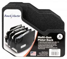 BenchMaster WeaponRac 6 Pistol Black Kydex - BMWRM16