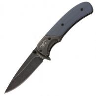 Browning The Range 2.75" Folding Drop Point Plain Black Stonewash 7Cr17MoV Blade G10 Black Handle - 3220365