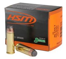 HSM Pro Pistol 45 Colt (LC) 300 gr Jacketed Soft Point 20 Bx/ 20 Cs - 45C9N20 HSM Pro Pistol 45 Colt (LC) 300 gr Jacketed Soft Point 20 Bx/ 20 Cs - 45C9N20
