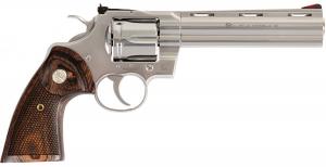 Colt Python .357 Magnum Revolver, 6" Stainless, Walnut Grip, 6 Shot - PYTHONSP6WTS Colt Python .357 Magnum Revolver, 6" Stainless, Walnut Grip, 6 Shot - PYTHONSP6WTS