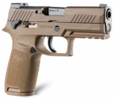 Sig Sauer P320 M18 9mm 3.90 17+1 21+1 Coyote Stainless Steel PVD Coyote Polymer Grip - 320CA9M18MS