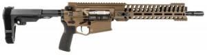 Patriot Ordnance Factory Revolution AR Pistol 308 Win,7.62x51mm NATO 12.50" 20+1 Burnt Bronze Mission First Battlelink Sto - 01584