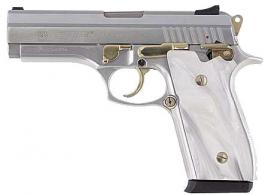 Taurus PT38 .38 super Stainless/Gold FS, Pearl grips - 38SSSPRL