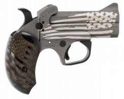 Bond Arms Old Glory 410/45 Long Colt, 3.5" Barrel, Laser Engraved American Flag, 2 Rounds - OG3545410