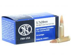FN Lead Free 5.7x28mm 27 gr Lead-Free Hollow Point 50 Bx/ 40 Cs (2000 rounds Sold by Case) - 10700012 FN Lead Free 5.7x28mm 27 gr Lead-Free Hollow Point 50 Bx/ 40 Cs (2000 rounds Sold by Case) - 10700012