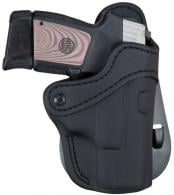 1791 Gunleather BH2.1 Optic Ready Black Leather OWB For Glock 17/S&W Shield/Sprgfld XD9 Right Hand - ORPDH21SBLR