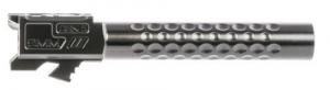 ZEV Optimized Match 9mm Luger fits For Glock 17 Gen5 Black DLC 416R Stainless Steel Dimpled - BBL17OPT5GDLC