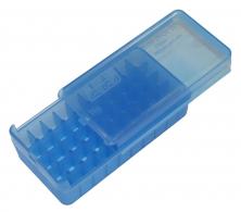 MTM P50SS4524 Side-Slide Ammo Box Pistol Multi-Caliber Handgun Clear Blue Plastic 50rd - P50SS-45-24