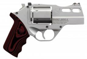 Chiappa Firearms Rhino 30DS-X Special Edition 357 Mag 6 Round 3" Matte Stainless Steel Black/Red G10 Grip - 340308