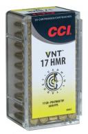 CCI Varmint VNT .17 HMR 17 gr Varmint Tipped 125 Bx/ 10 Cs - 923CC