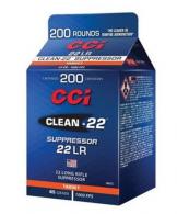 CCI Clean-22 Suppressor 22 LR 45 gr Lead Round Nose 200rd Bx - 980CC CCI Clean-22 Suppressor 22 LR 45 gr Lead Round Nose 200rd Bx - 980CC