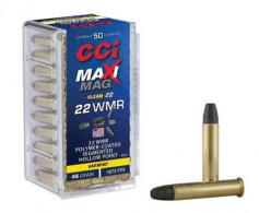 CCI Maxi-Mag 22 Mag 46 gr Polymer Coated Segmented Hollow Point 50 Bx/ 40 Cs - 972CC CCI Maxi-Mag 22 Mag 46 gr Polymer Coated Segmented Hollow Point 50 Bx/ 40 Cs - 972CC