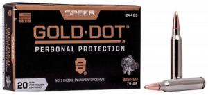 Speer Personal Protection 223 Remington 75 gr Gold Dot Soft Point 20ct Box - 24469 Speer Personal Protection 223 Remington 75 gr Gold Dot Soft Point 20ct Box - 24469