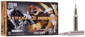 Main product image for Federal Premium 270 Win 136 gr Terminal Ascent 20 Bx/ 10 Cs