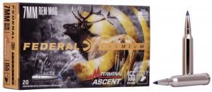 Federal Premium 7mm Rem Mag 155 gr Terminal Ascent 20 Bx/ 10 Cs - P7RTA1 Federal Premium 7mm Rem Mag 155 gr Terminal Ascent 20 Bx/ 10 Cs - P7RTA1