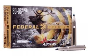 Federal Premium .30-06 Springfield 175 gr Terminal Ascent 20 Bx/ 10 Cs - P3006TA1 Federal Premium .30-06 Springfield 175 gr Terminal Ascent 20 Bx/ 10 Cs - P3006TA1