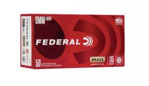 Federal Ammo 9mm 115gr FMJ Champion Aluminum 50/box - CAL9115 Federal Ammo 9mm 115gr FMJ Champion Aluminum 50/box - CAL9115