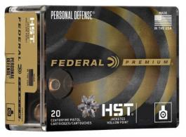 Federal Premium Personal Defense HST Jacketed Hollow Point 357 Sig Ammo 20 Round Box - P357SHST1S