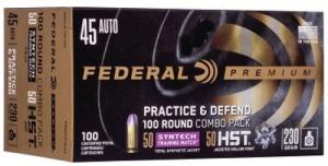 Federal Practice & Defend .45 ACP 230 gr HST/Synthetic 100 Bx/ 10 Cs - P45HST2TM100 Federal Practice & Defend .45 ACP 230 gr HST/Synthetic 100 Bx/ 10 Cs - P45HST2TM100