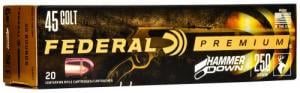 Federal Premium HammerDown 45 Long Colt 250gr Bonded Hollow Point 20rd box - LG45C1 Federal Premium HammerDown 45 Long Colt 250gr Bonded Hollow Point 20rd box - LG45C1