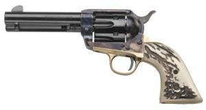 Taylors and Company 1873 Cattleman 357 Mag 6 Round 4.75" Blued Case Hardened Frame Stag Imitation Grip - 200071 Taylors and Company 1873 Cattleman 357 Mag 6 Round 4.75" Blued Case Hardened Frame Stag Imitation Grip - 200071