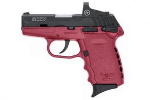 SCCY CPX-1 Red/Black 9mm Pistol with Crimson Trace Red Dot - CPX1CBCRRD