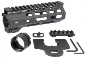Midwest Industries Combat Black Hardcoat Anodized 6061-T6 Aluminum 6" Picatinny/M-LOK - MICRM6