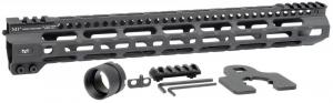 Midwest Industries Combat Lightweight AR-15 Black Hardcoat Anodized Aluminum/Polymer 15" Picatinny/M-LOK - MICRLW15