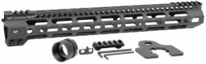 Midwest Industries Combat Lightweight AR-15 Black Hardcoat Anodized Aluminum/Polymer 15" Picatinny/M-LOK - MICRLW15