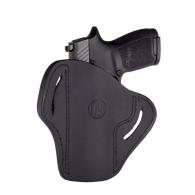1791 Gunleather BH2.4 Stealth Black Leather OWB Sig P320/Sprgfld XD-M/Walther PPQ Right Hand - ORBH24SBLR 1791 Gunleather BH2.4 Stealth Black Leather OWB Sig P320/Sprgfld XD-M/Walther PPQ Right Hand - ORBH24SBLR