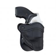 1791 Gunleather R1 Stealth Black Leather OWB Ruger LCR/S&W J-Frame Right Hand - PDHR1SBLR 1791 Gunleather R1 Stealth Black Leather OWB Ruger LCR/S&W J-Frame Right Hand - PDHR1SBLR