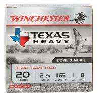 Winchester Ammo Super-X Heavy Game Load 20 GA 2.75 8 Round 25 Bx/ 10 Cs