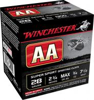 Winchester Ammo AA Sporting Clay 28 Gauge 2.75" 3/4 oz 7.5 Shot 100 Bx/ 2 Cs (Value Pack) - AASC287VP Winchester Ammo AA Sporting Clay 28 Gauge 2.75" 3/4 oz 7.5 Shot 100 Bx/ 2 Cs (Value Pack) - AASC287VP