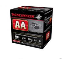 Winchester Ammo AA Sporting Clay 28 Gauge 2.75" 3/4 oz 8 Round 25 Bx/ 10 Cs